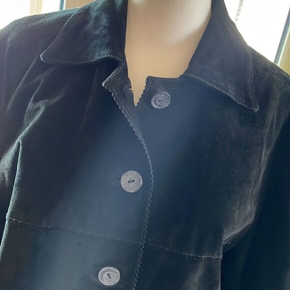 Coldwater Creek Black Suede Jacket - Picture 2 of 8